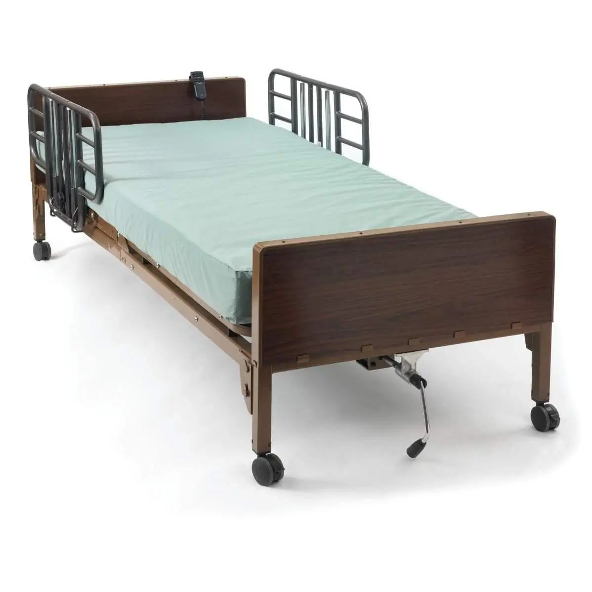 Semi Electric Hospital Bed Mattress Rails Options 1