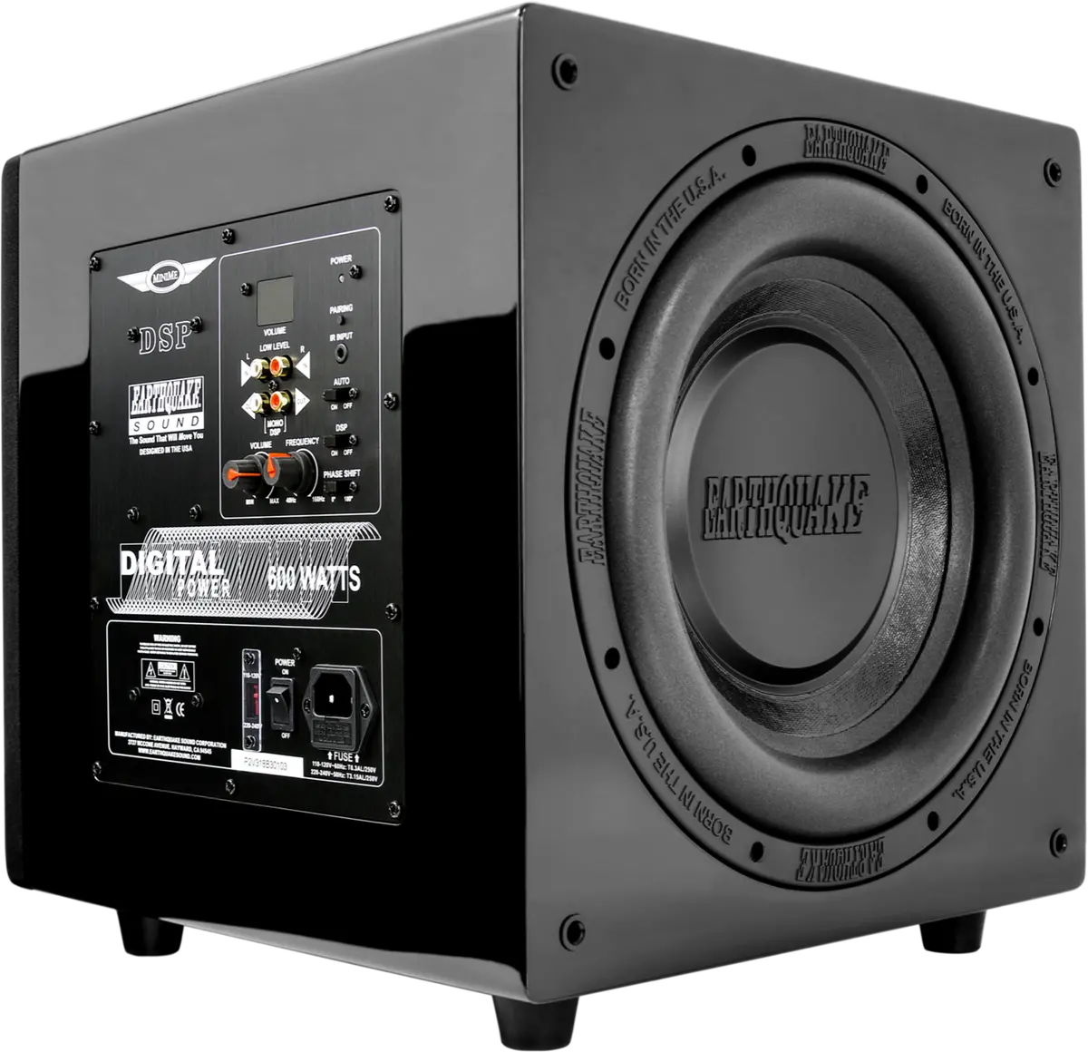Earthquake Sound Minime Dsp P-12 Compact Powered Subwoofer 12" 600W Dsp Control And Slaps Passive Radiator Technology 1