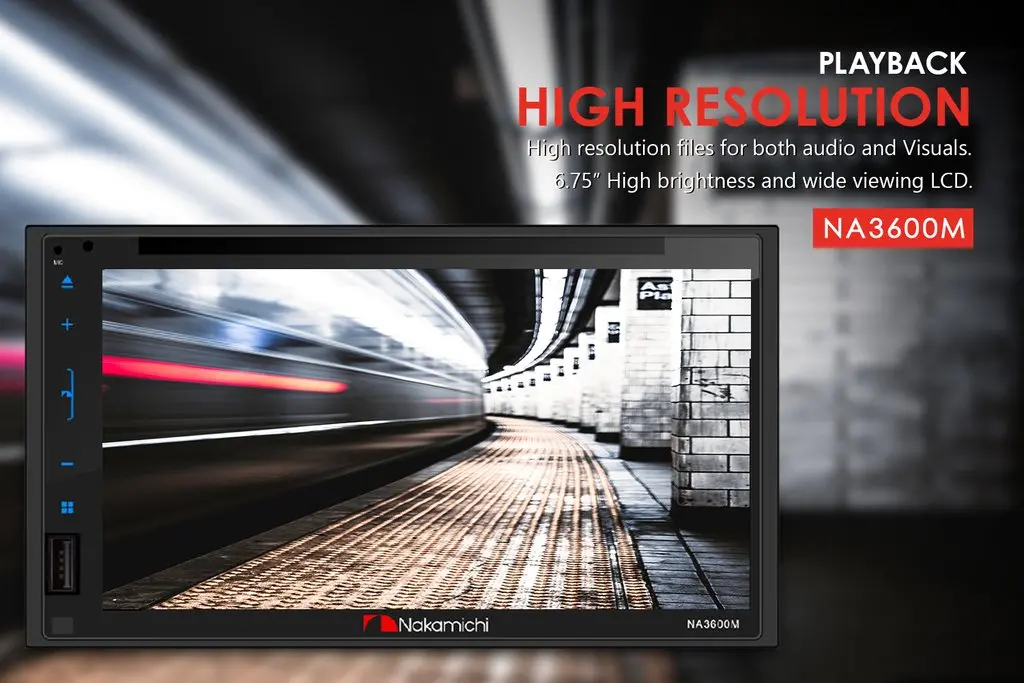 Nakamichi Na3600m Double-Din 6.75" Touchscreen Car Audio Media Receiver With Android Link And Bluetooth 2