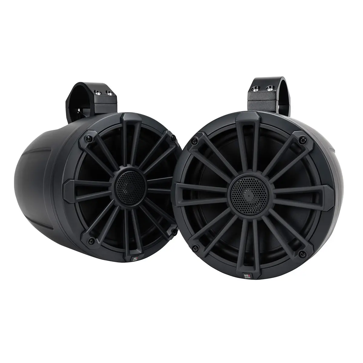 Mb Quart  Npt1-120 Black 8" Coaxial Wake Tower Speaker  With Interchangeable Grilles & Mounting Hardware Pair 1