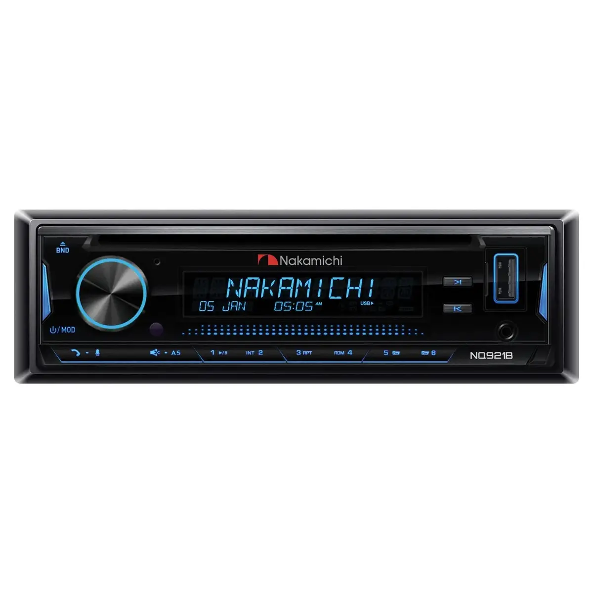 Nakamichi Nq921b Single-Din Cd Usb Bluetooth Radio Receiver Car Stereo 1