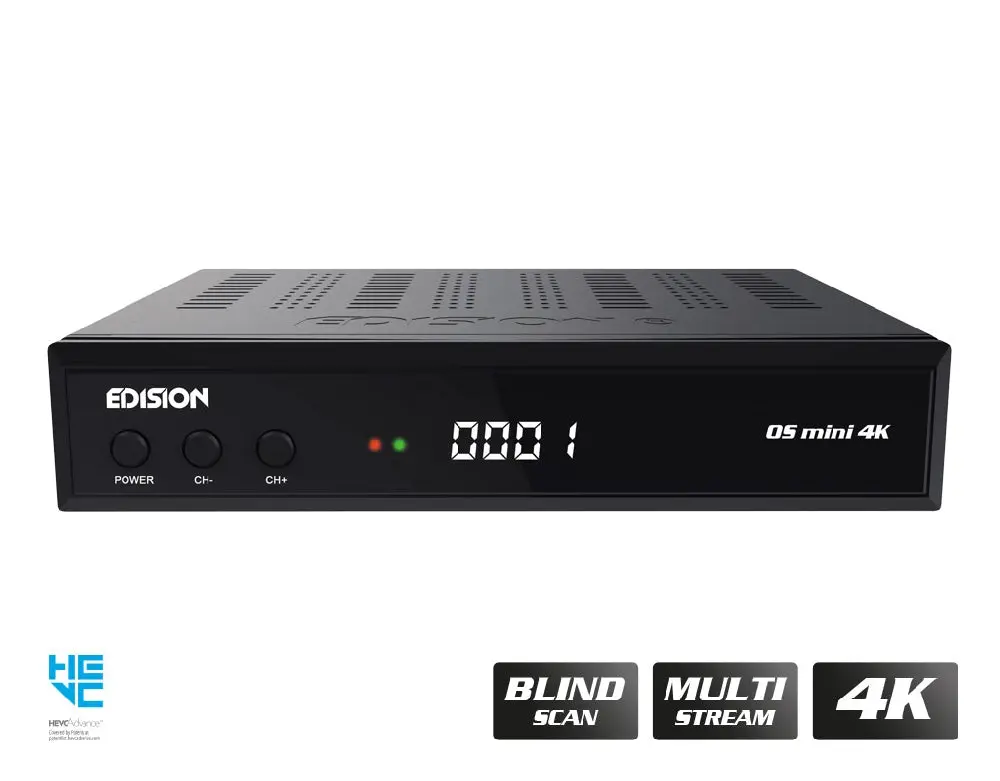 Edision Os Mini 4K Uhd Dvb S2x E2 Linux Satellite Receiver Fta Free To Air 1