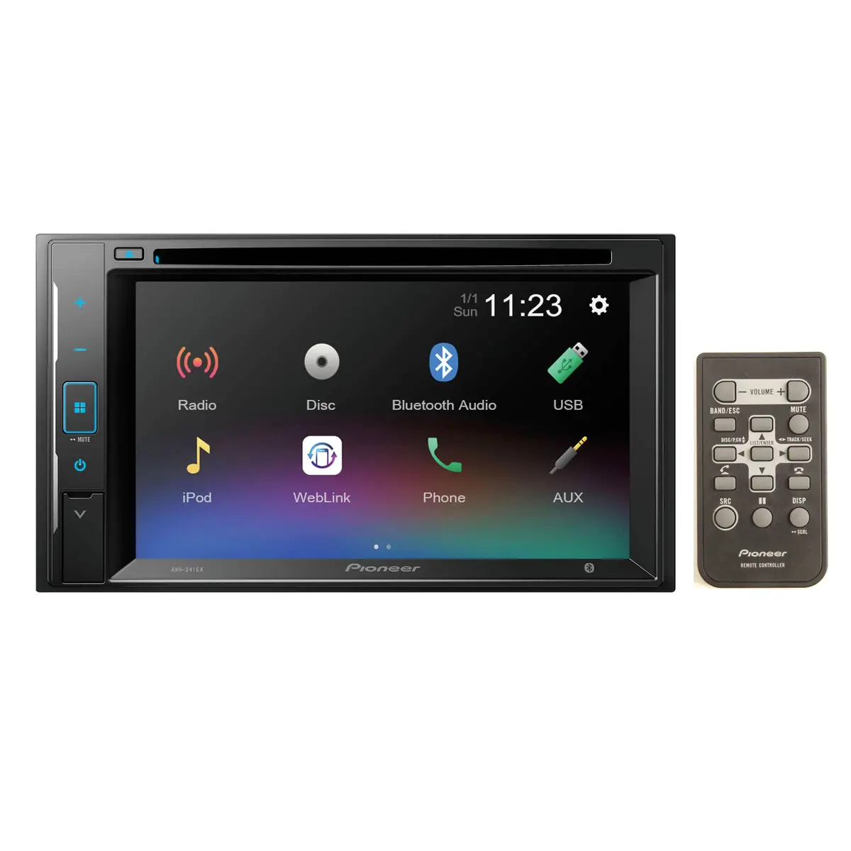 Pioneer Avh-241Ex 6.2" Multimedia Resistive Touchscreen Dvd Receiver Bluetooth 1
