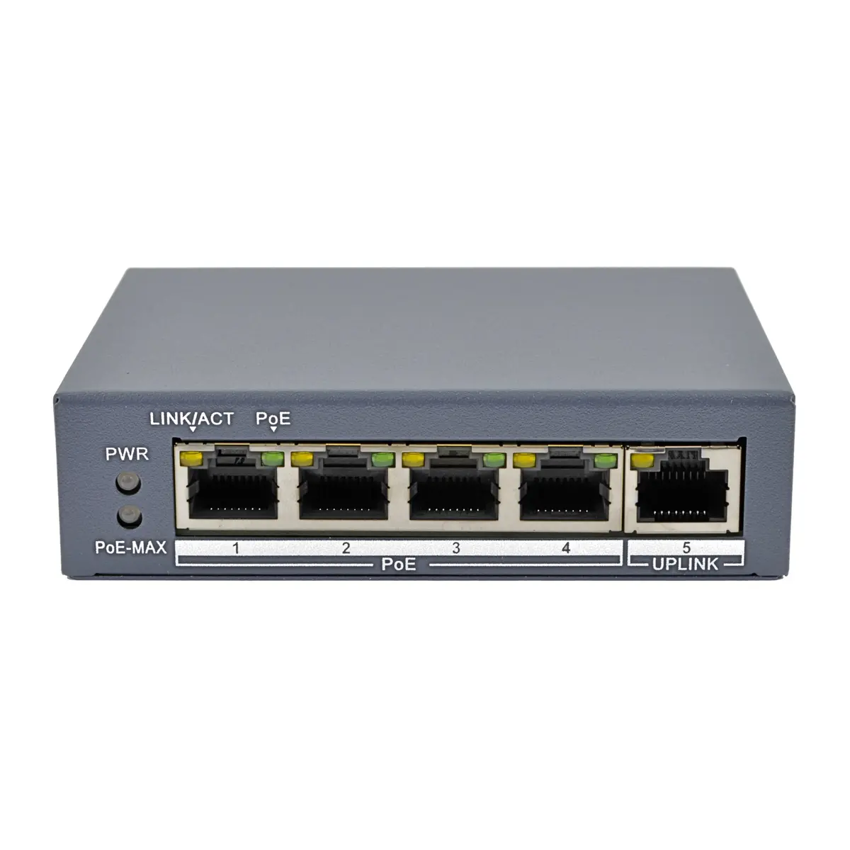 4-Port Unmanaged Gigabit Network Switch 60W 4 Poe 10/100/1000 Ports 1
