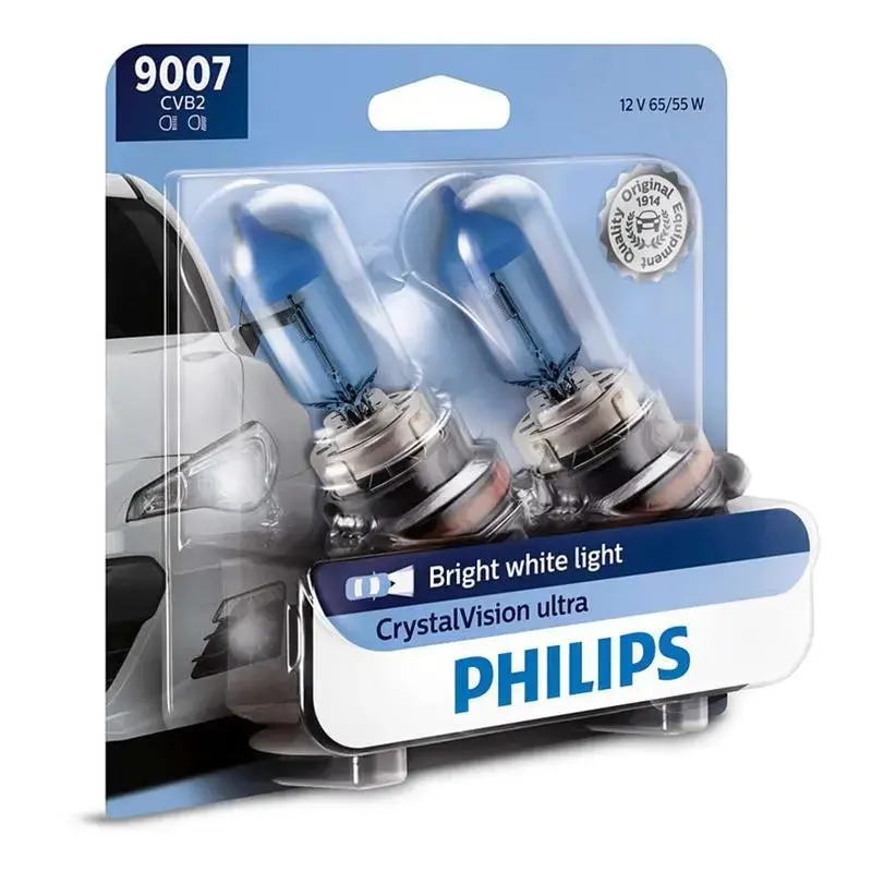 Philips 9007 Crystal Vision Ultra 65/55W Hid Look Headlight (Pair) 1