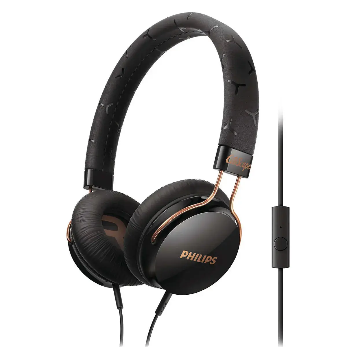 Philips Shl5305bk/28 Fixie Series Stereo Headphones With Universal Mic & 28 3.5Mm Cable 1