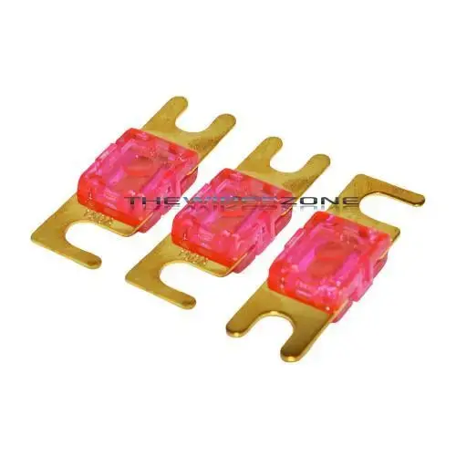Pink Gold Plated 150 Amp Mini Anl Fuse (3/Pack) 1