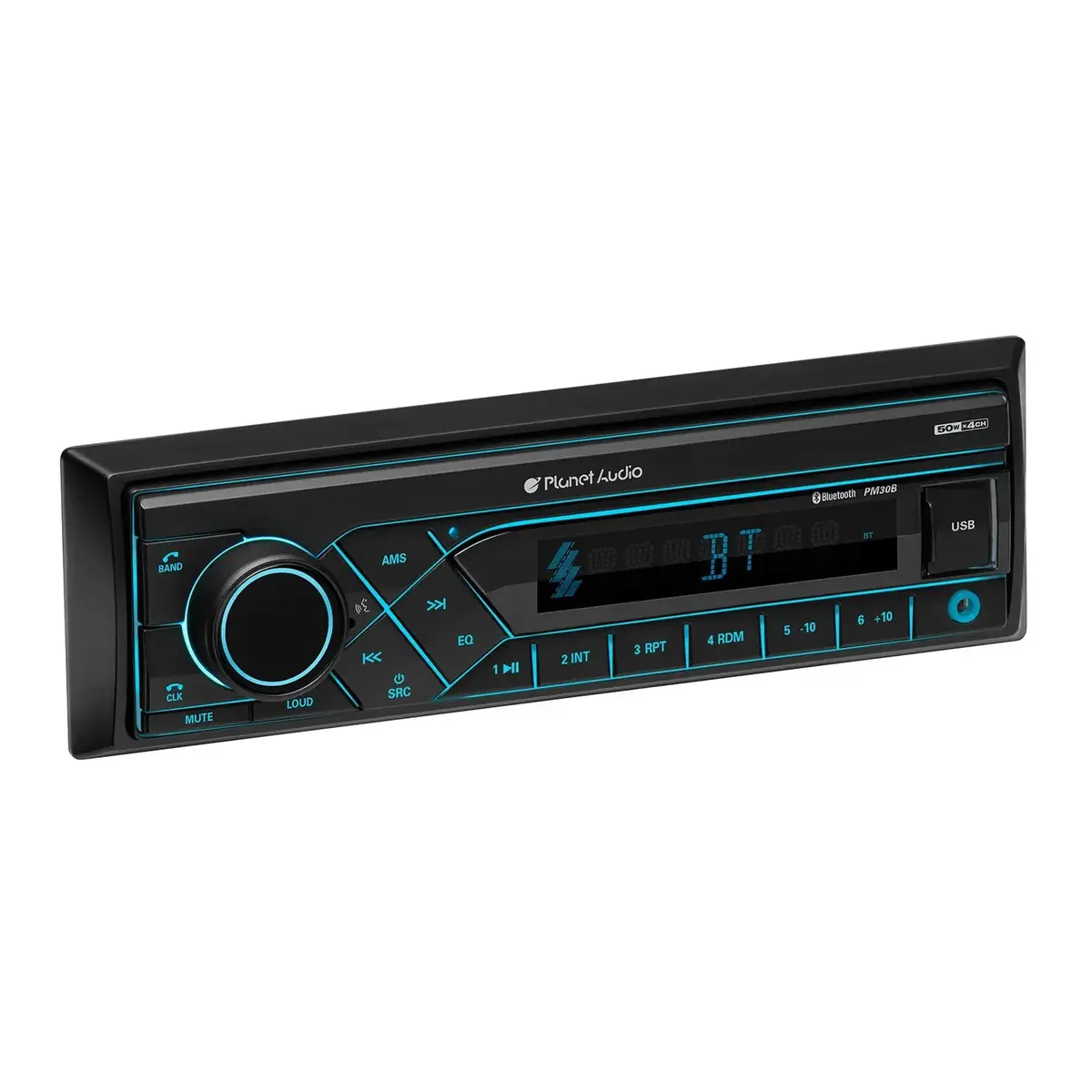 Planet Audio Pm30b Single Din Car Stereo Bluetooth Usb Am/Fm Radio & Aux 1