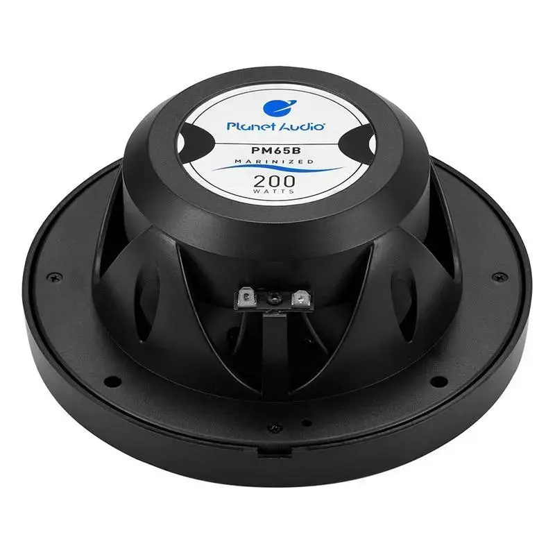 Planet Audio Pm65b Black 2-Way 6.5" 200 Watts Marine Speaker 2