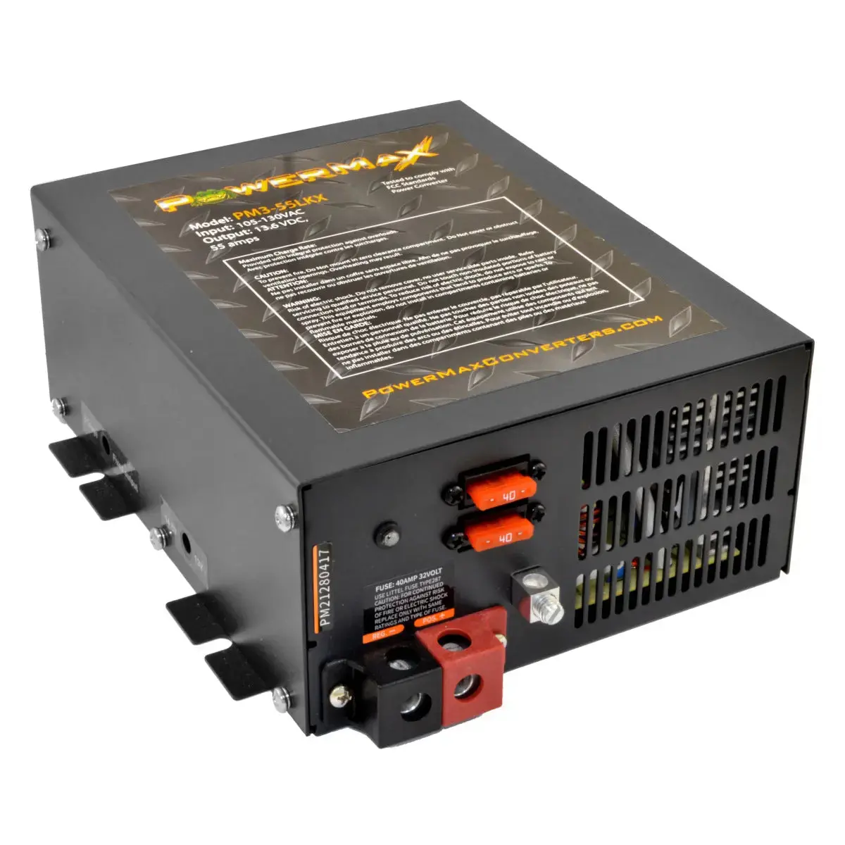 Powermax Pm3-55 Lkx 110-120V To 12V Dc 55 Amp Power Supply Converter 1