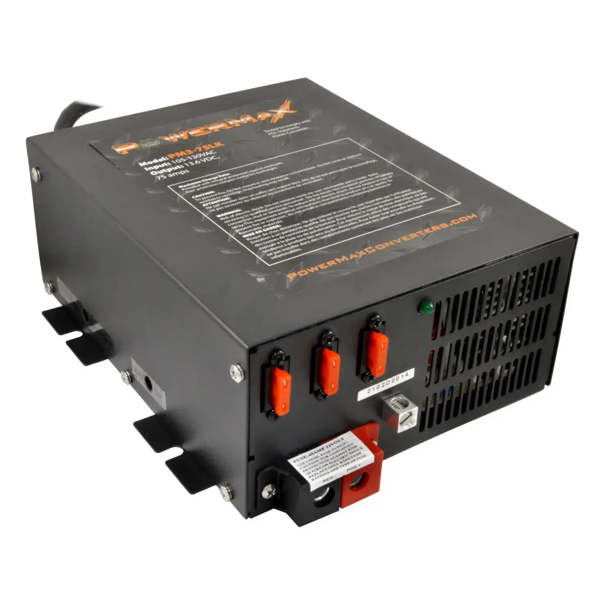 Powermax Pm3-75 110-120V To 12V Dc 75 Amp Power Supply Converter 1