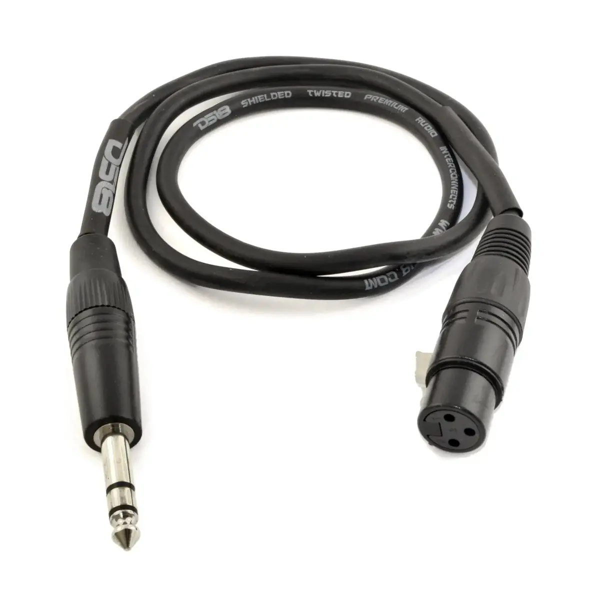 Pro Balanced Interconnect Rean Xlr3 Female To 1/4" Trs 24 Awg Microphone Audio Cable 1