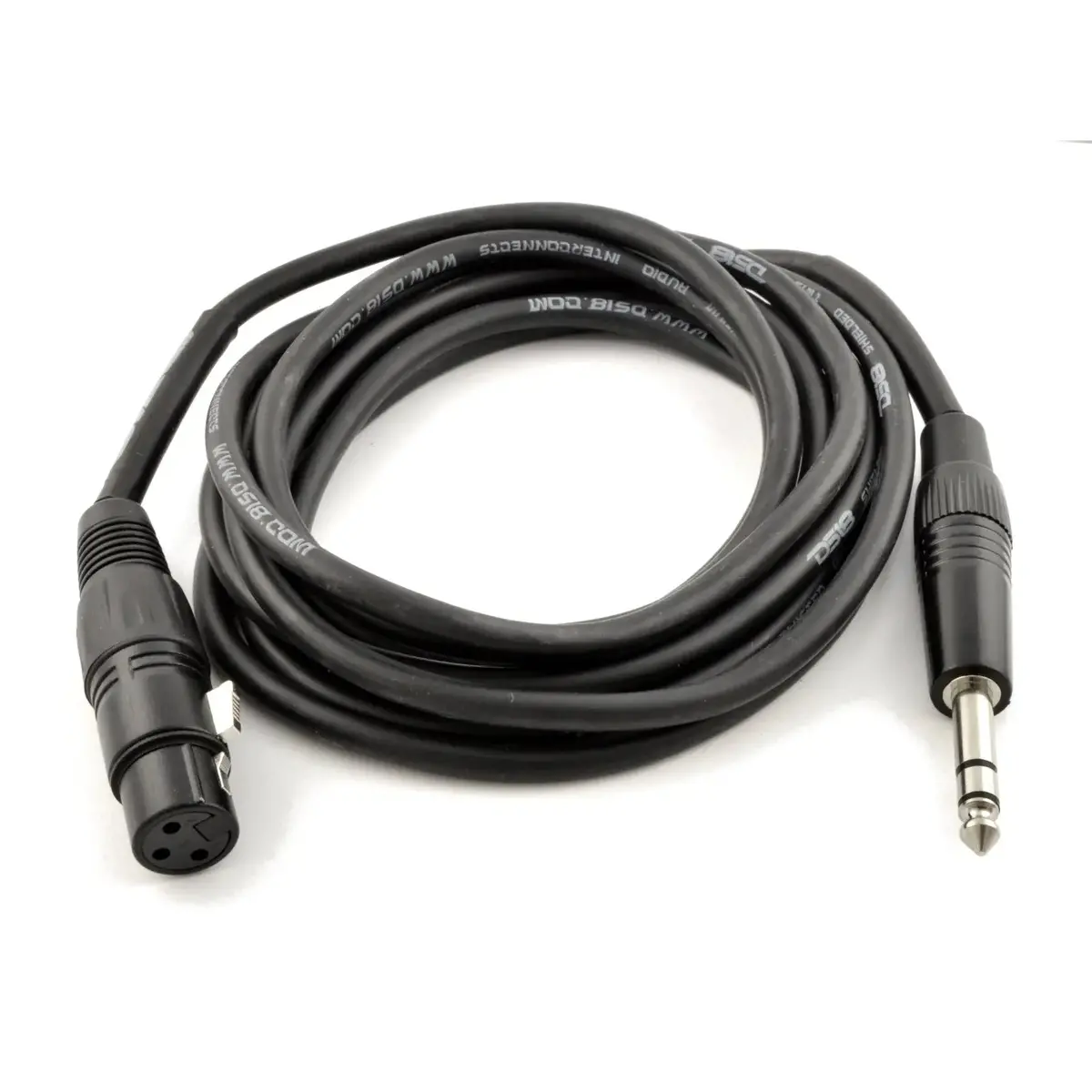 Pro Balanced Interconnect Rean Xlr3 Female To 1/4" Trs 24 Awg Microphone Audio Cable 3