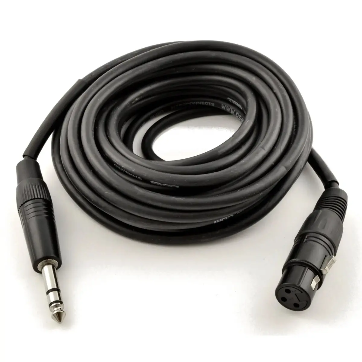 Pro Balanced Interconnect Rean Xlr3 Female To 1/4" Trs 24 Awg Microphone Audio Cable 3