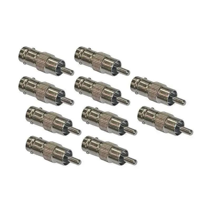 Rca Male Plug To Bnc Female Jack Adapter Connector Coupler 1