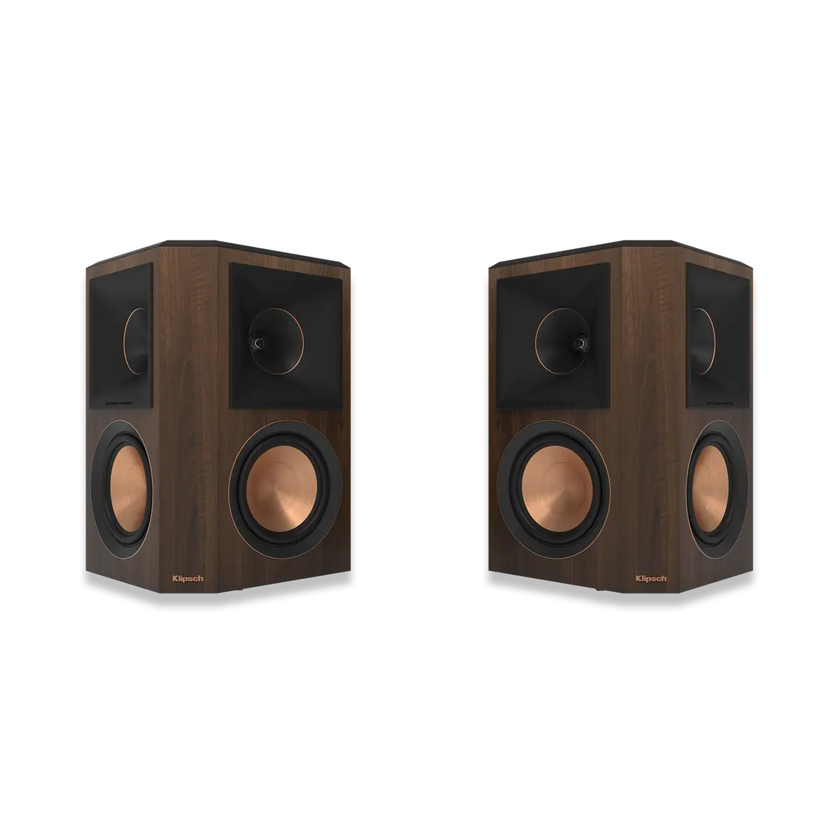 Klipsch Reference Premiere Rp-502S Ii 8 Ohm 400W 5.25" On Wall Surround Sound Speakers (Walnut) 1