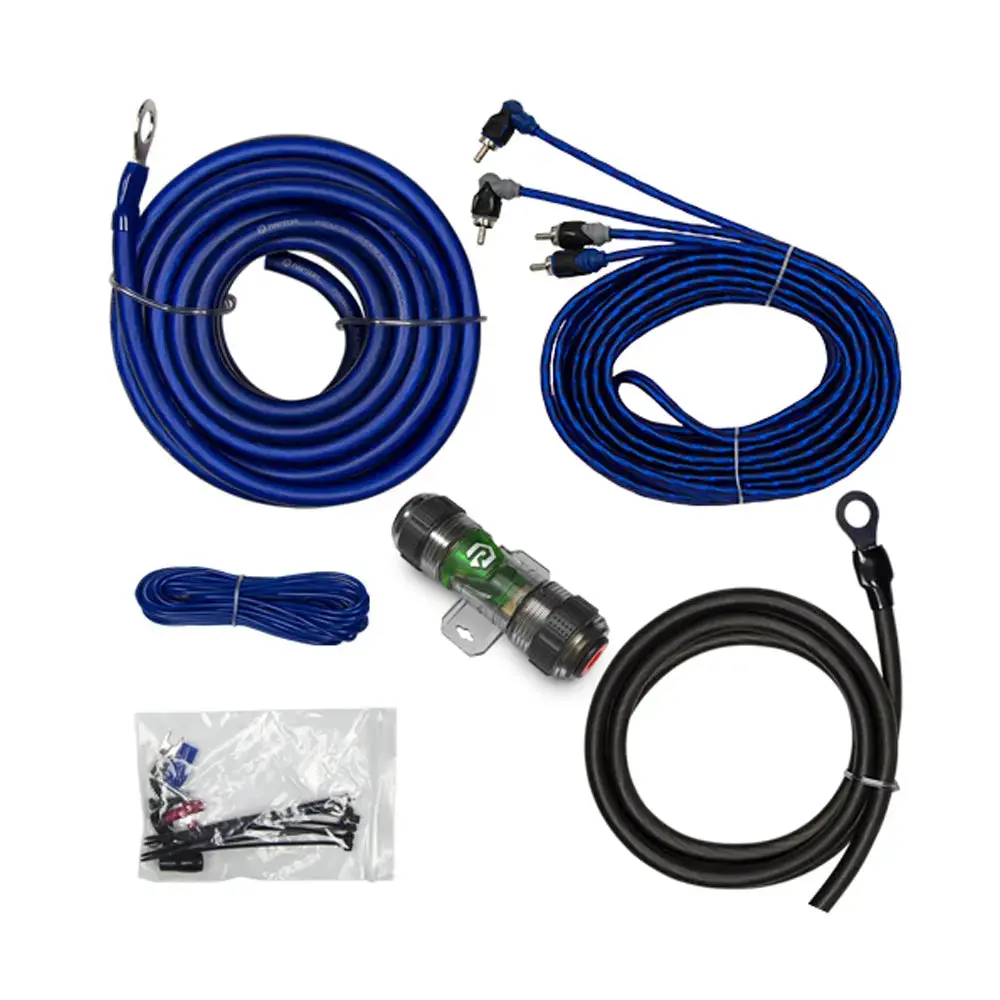 Raptor R4a8 Mid Series 360W 8 Awg Amp Kit Spec Copper Clad Aluminum With Rca Cable 1
