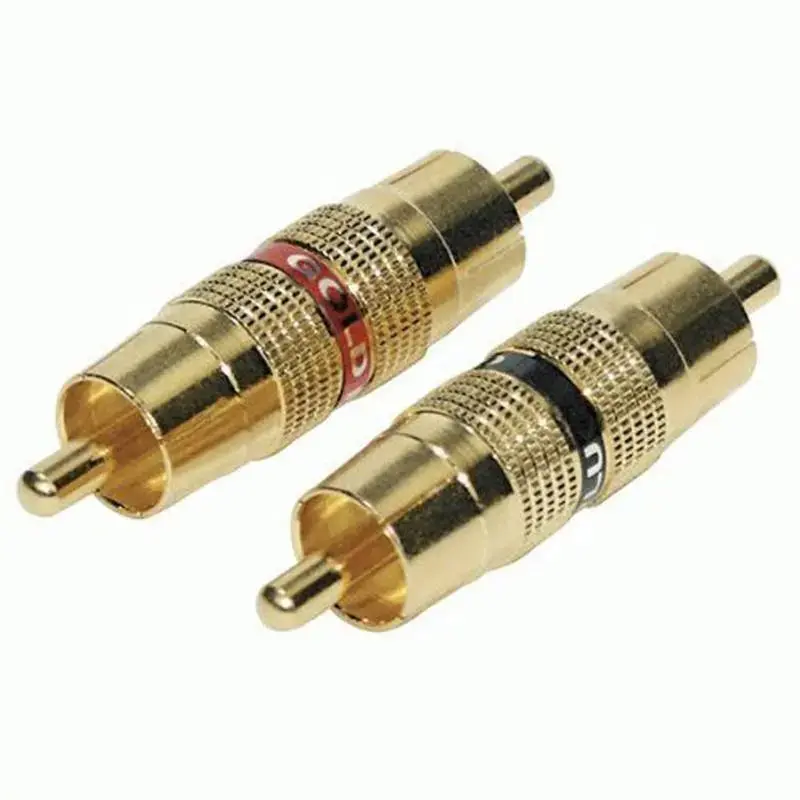 Raptor R5rcamm Gold Plated Male To Male Rca Barrel Connector Dual Twist (Pair) 1