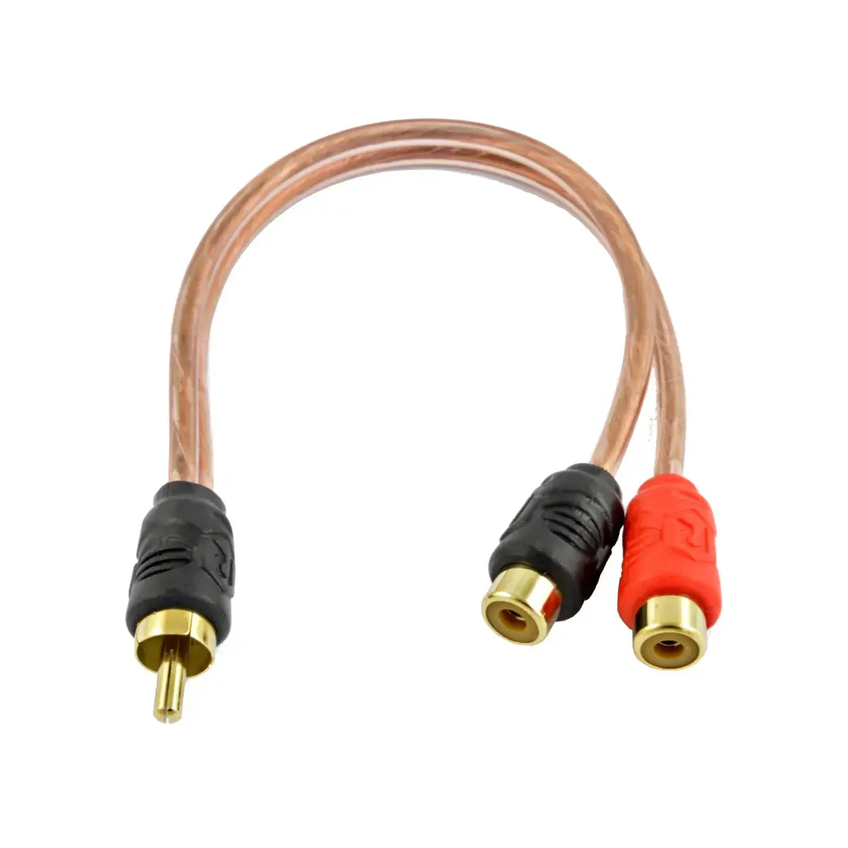 Raptor Rca600-Y2 6-Inch Gold Male To 2 Female Rca Y Adapter Splitter Audio Cable 6" 1
