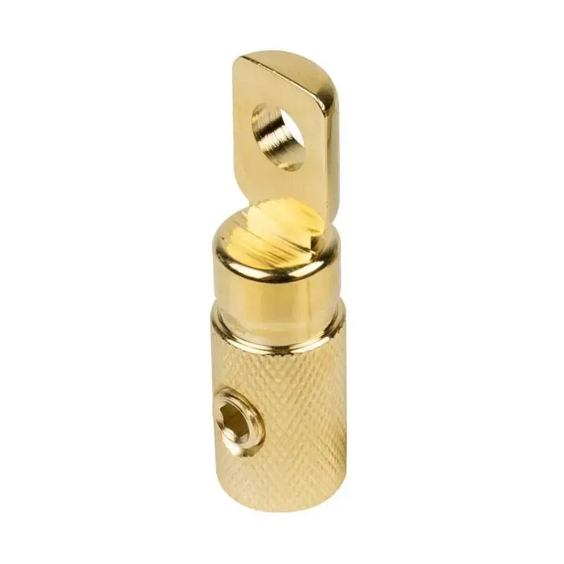 Raptor Rt4hd Mid Series Gold Plated Heavy Duty 4 Gauge Ring Terminal 1