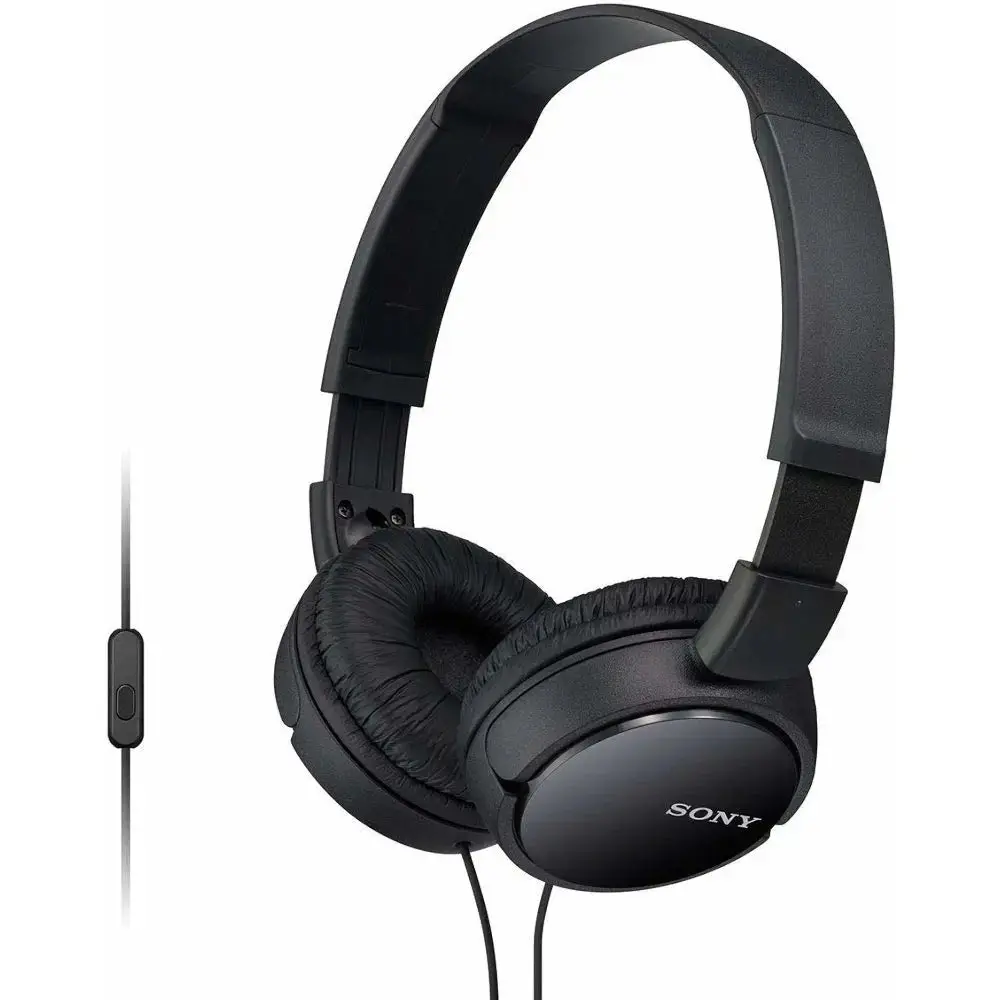 Sony Mdr-Zx110ap Zx Series Extra Bass Smartphone Headset With Mic - Black 1