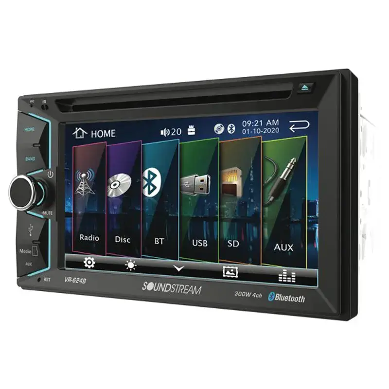 Soundstream Vr-624B Double-Din Bluetooth In-Dash Dvd/Cd/Am/Fm Car Stereo Receiver 1