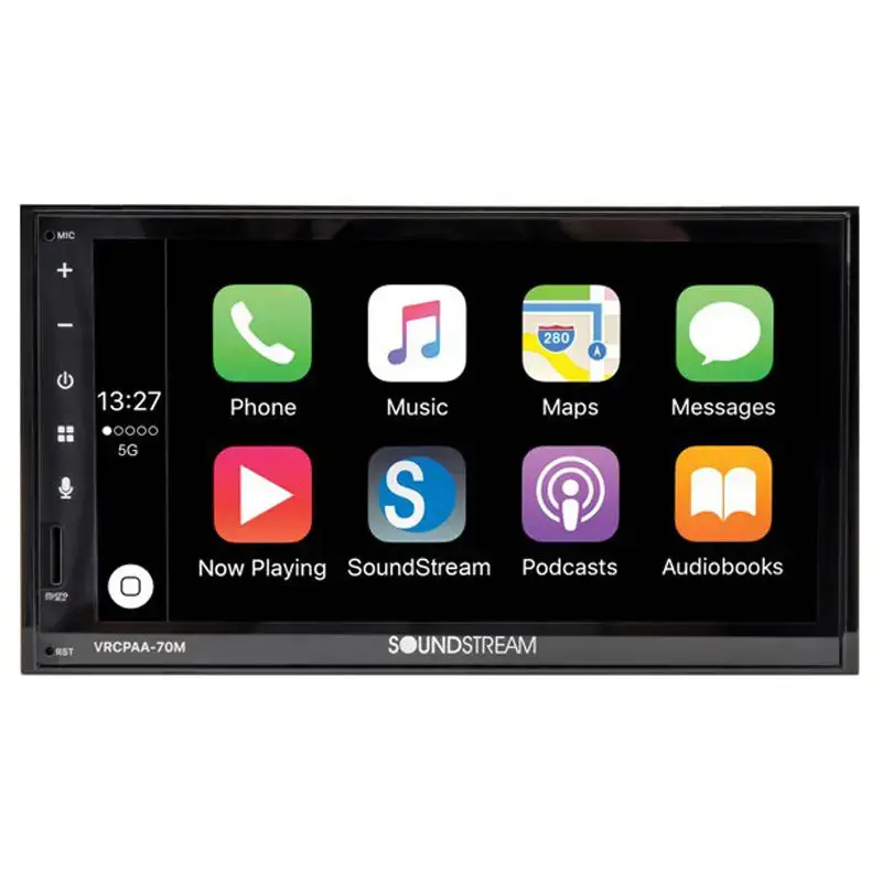 Soundstream Vrcpaa-70M 7" Carplay Android Auto Multimedia Double Din Stereo 1