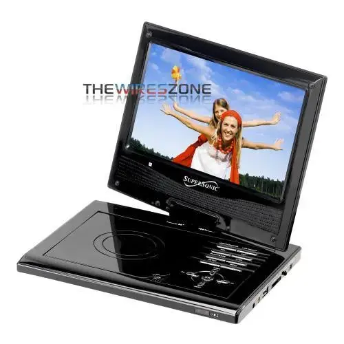 Supersonic Sc-179Dvd 9" Portable Dvd Player W/ Usb/Sd & Swivel Display 1