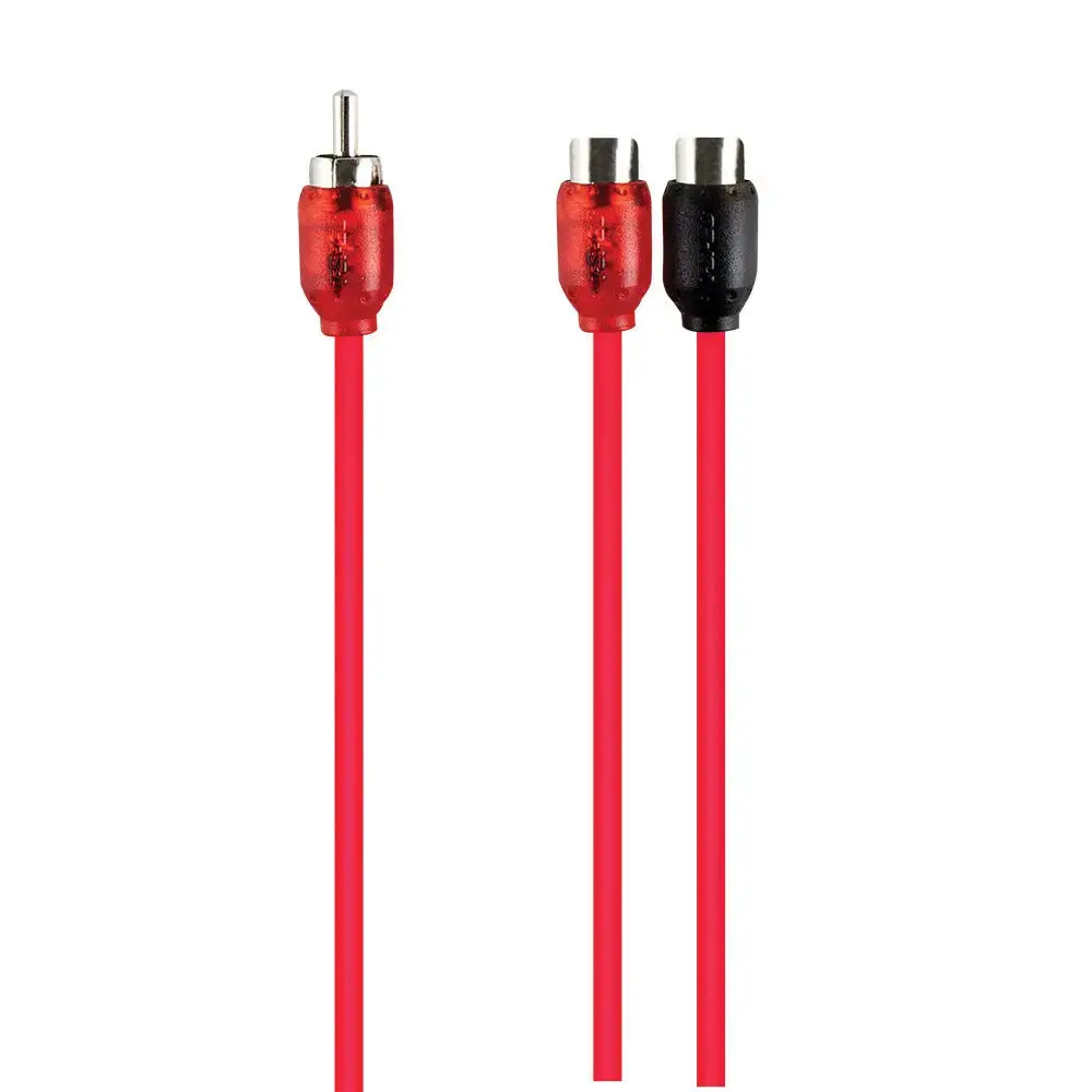 T-Spec V6ry1-10 Rca V6 Series 2-Channel 10" Audio Y Cable 1M-2F (10 Pack) 1
