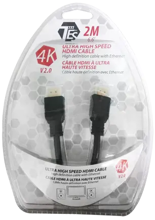 2M / 6.6′ Tes Ultra High Speed 4K Hdmi V2.0 Cable With Ethernet 1