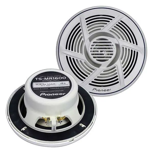 Pioneer Ts-Mr1600 Nautica Series 6½" - 2-Way, 100W Max Power, Dual Cone, - Marine Speakers (Pair) 1