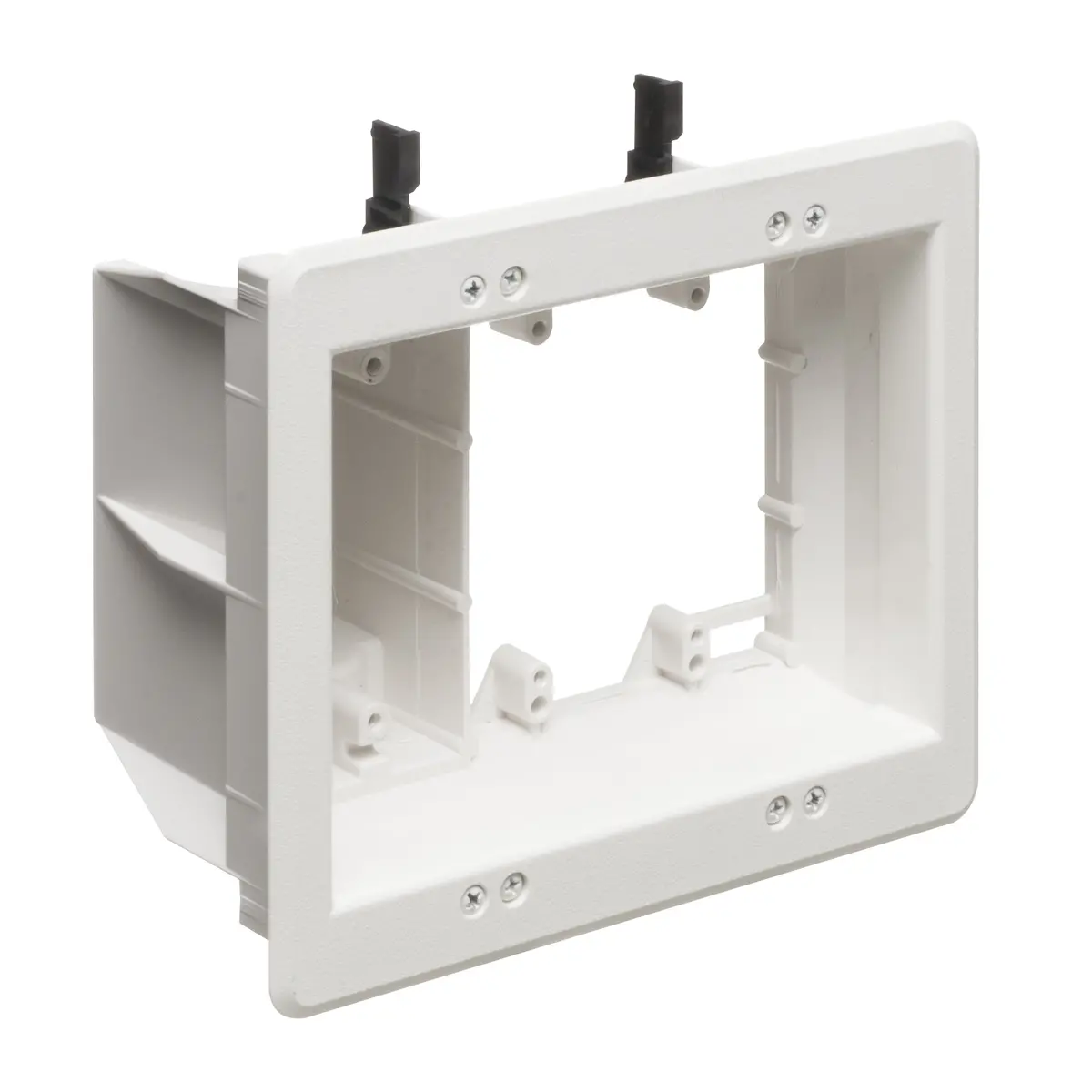 Arlington Tvbu507 3-Gang Tv Box Recessed Outlet Wall Plate Kit, White 1
