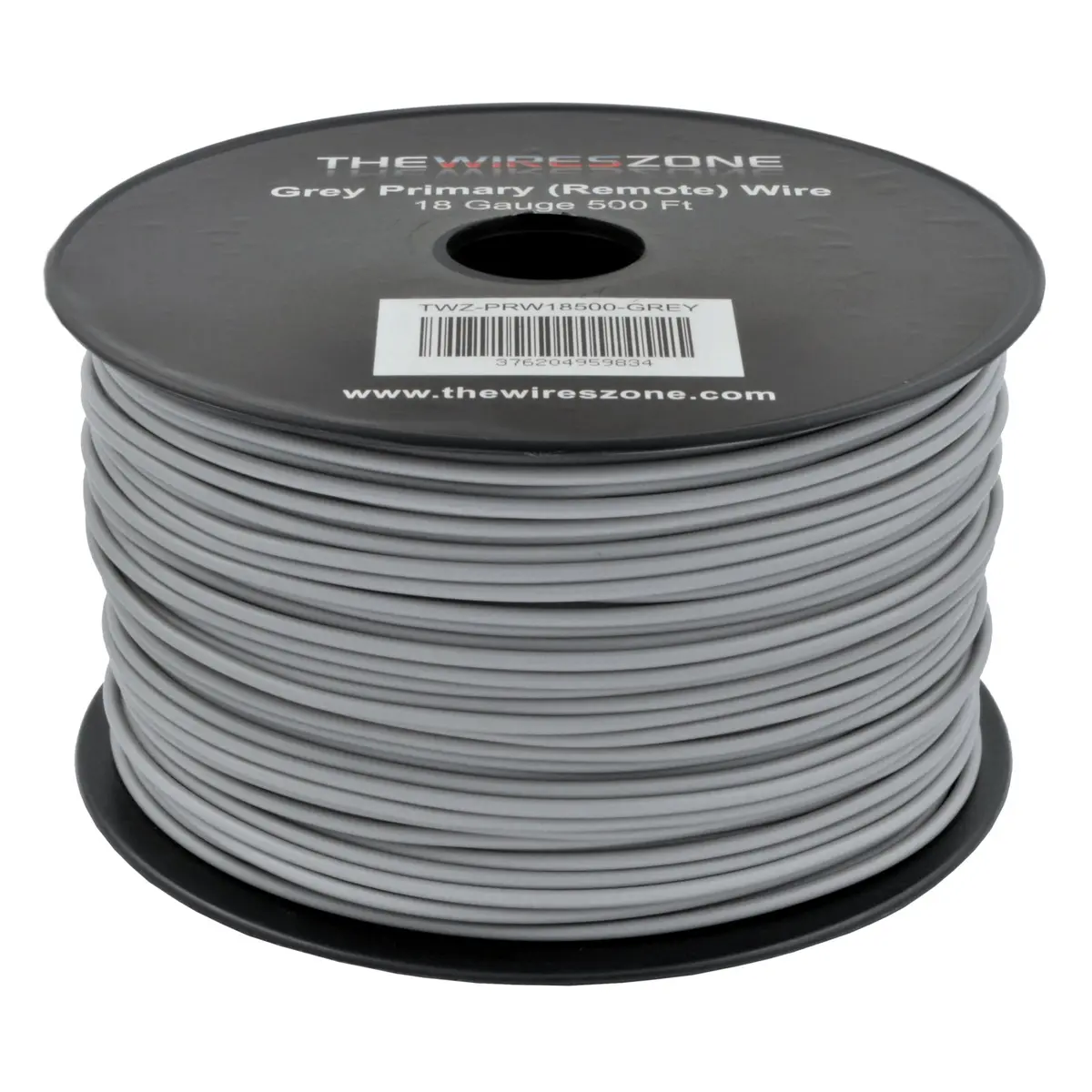 Gray 18 Gauge Awg 500' Ft Stranded Primary Remote Wire Cable 1