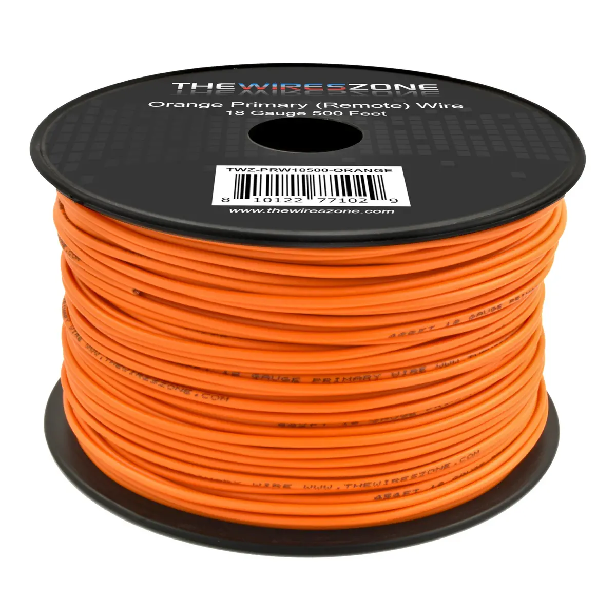 Orange 18 Gauge Awg 500' Ft Copper Clad Aluminum Stranded Primary Remote Wire Cable 1