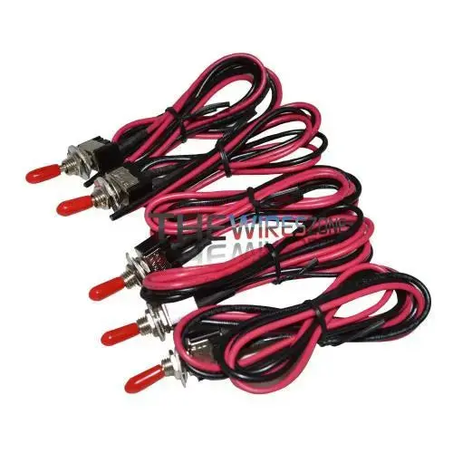 The Install Bay Ibmts 20" Leads On & Off Mini Toggle Switch (5/Pack) 1