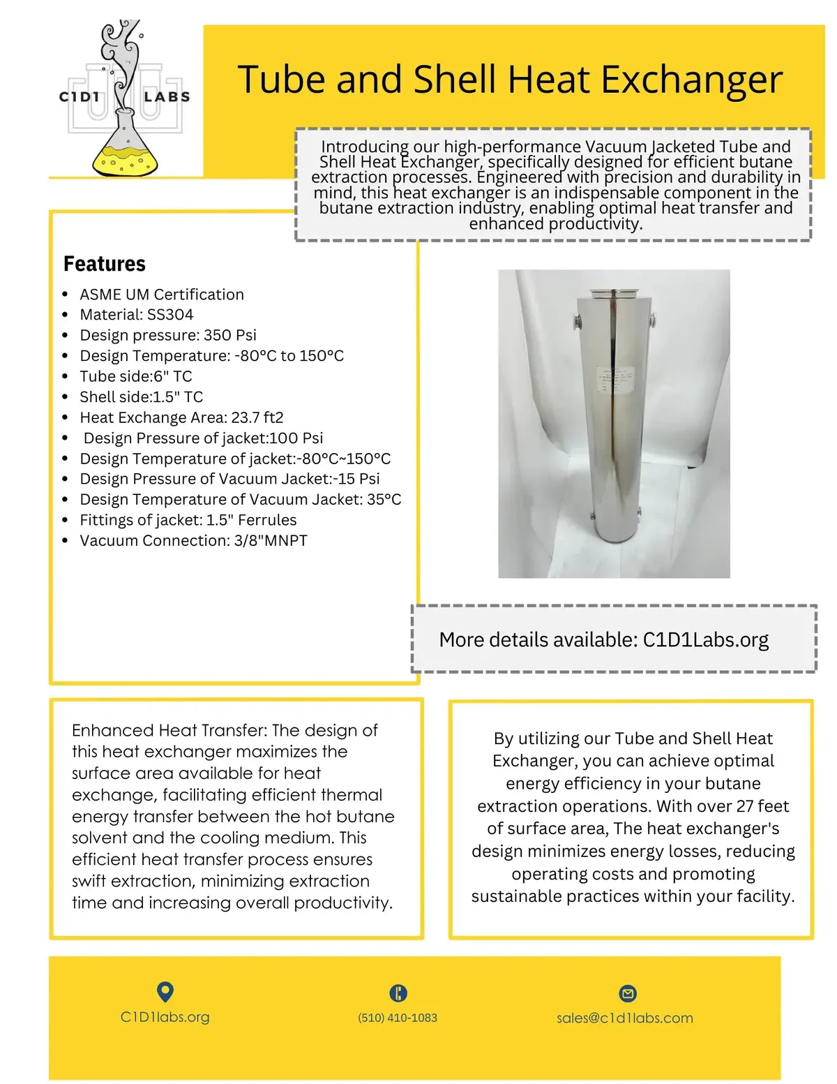 Vacuum Jacketed Tube And Shell - Asme 1