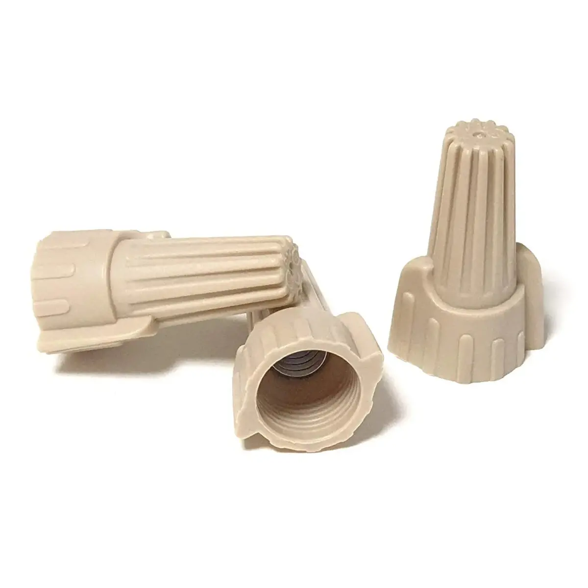 Twist Type Wire Connector Wire Nuts 18-10 Gauge Winged Ul Listed Tan 500 Pcs. 1