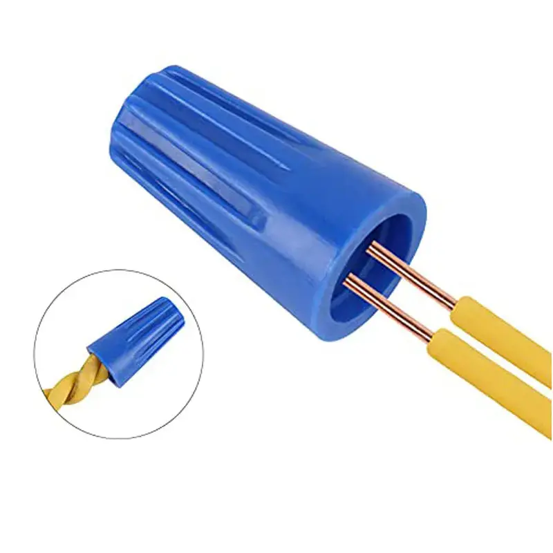 Twist Type Wire Connector Wire Nuts Awg 22-14 Ul Listed Blue 1000 Pcs. 1