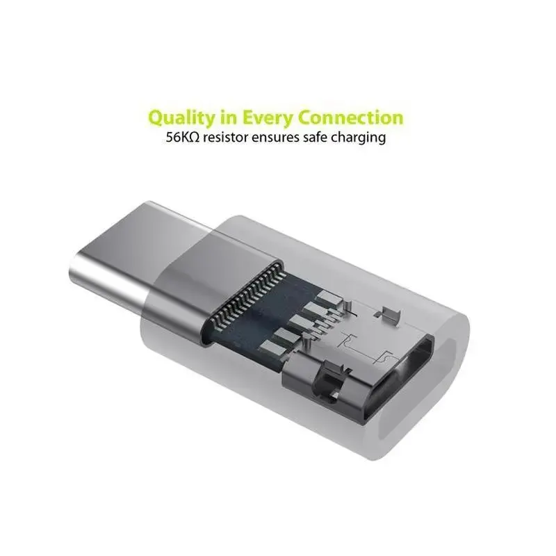 Type-C Adapter Micro Usb Female To Usb C Male Connector Data Sync Fast Charging 2