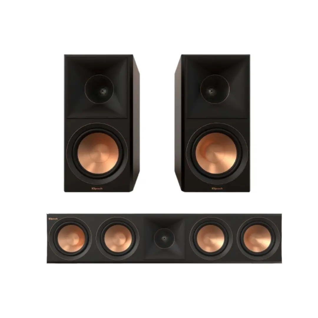 Klipsch Rp-600M Ii 6.5" 400W Bookshelf Speakers And Rp-504C Ii 600W Center Channel Speaker 1