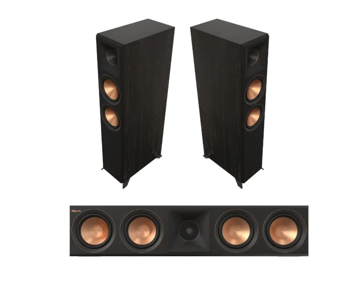 Klipsch Rp-504C Ii Center Channel Speaker Home Audio And Klipsch Rp-6000F Ii Floorstanding (Pair) Speaker Home Audio Ebony 1
