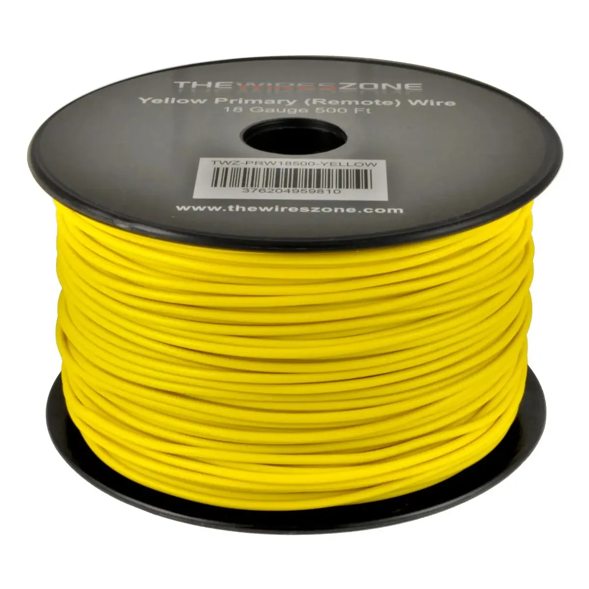 Yellow 18 Gauge Awg 500' Ft Copper Clad Aluminum Stranded Primary Remote Wire Cable 1