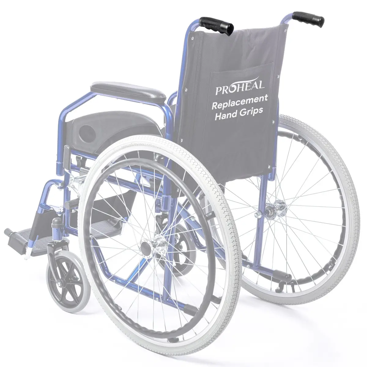Wheelchair Hand Grips - Single Padded Hand Grip - 7" / 8" Tubing 1