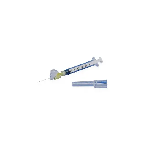Magellan 3Ml Safety Syringe With Hypodermic Needle 25G X 5/8" 50 Syringes Per Box 1