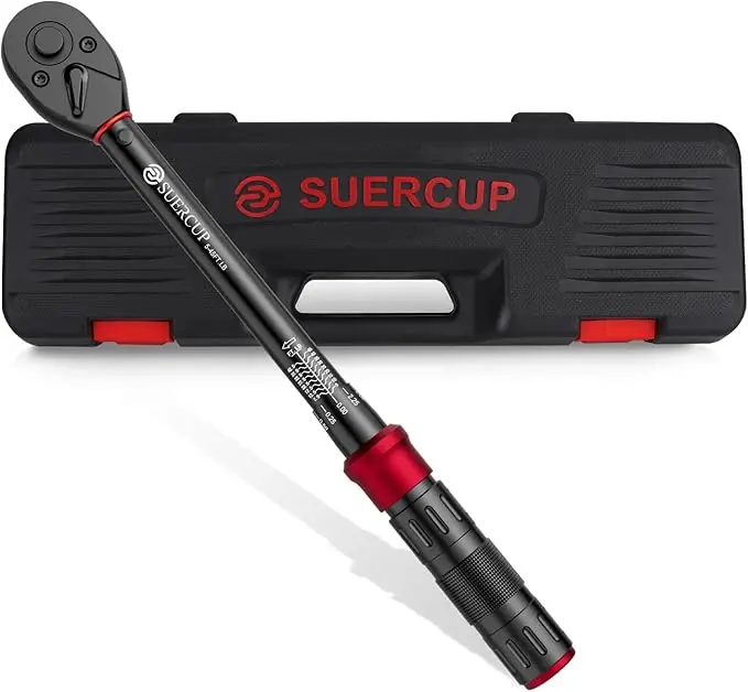 3/8-Inch Drive Click Torque Wrench - 5-45 Ft-Lb/6.8-61Nm Torque Wrench, Dual-Direction Adjustable 72 Tooth Click Torque Wrench 1