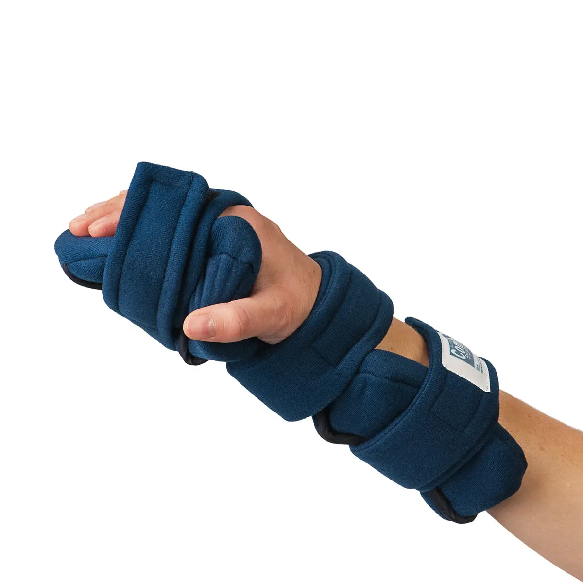 Adult Navy Blue Terry Cloth Comfycuddler Hand Thumb 1