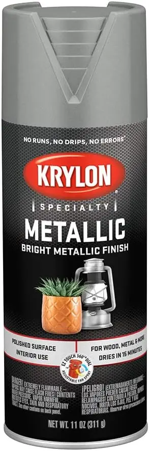 Metallic Spray Paint, Chrome Aluminum 11 Ounce 1