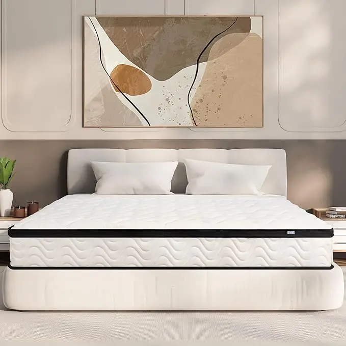 12” Full Hybrid Mattress, Medium Firm Memory Foam 1