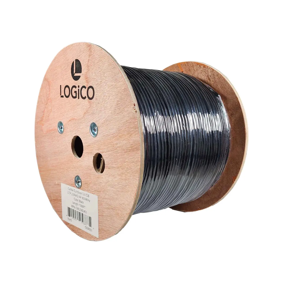 Cat6 1000Ft Utp Ethernet Cable Direct Burial 23Awg Bare Copper 1