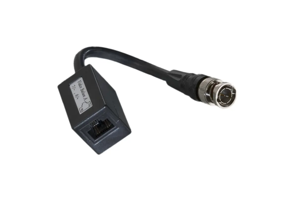 Cctv Balun, Bnc Male, Rj45 Female With 6 " Pigtail - (Bln-Rj45pt) 1